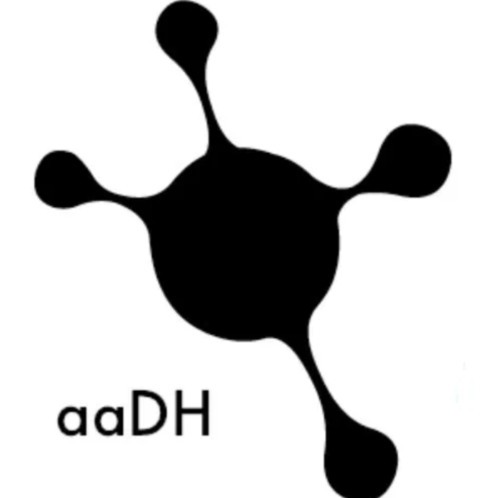 Logo for aaDH, the Australasian Association for Digital Humanities