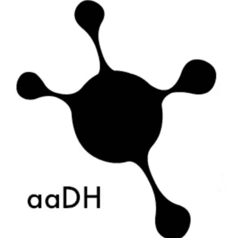 Logo for aaDH, the Australasian Association for Digital Humanities 